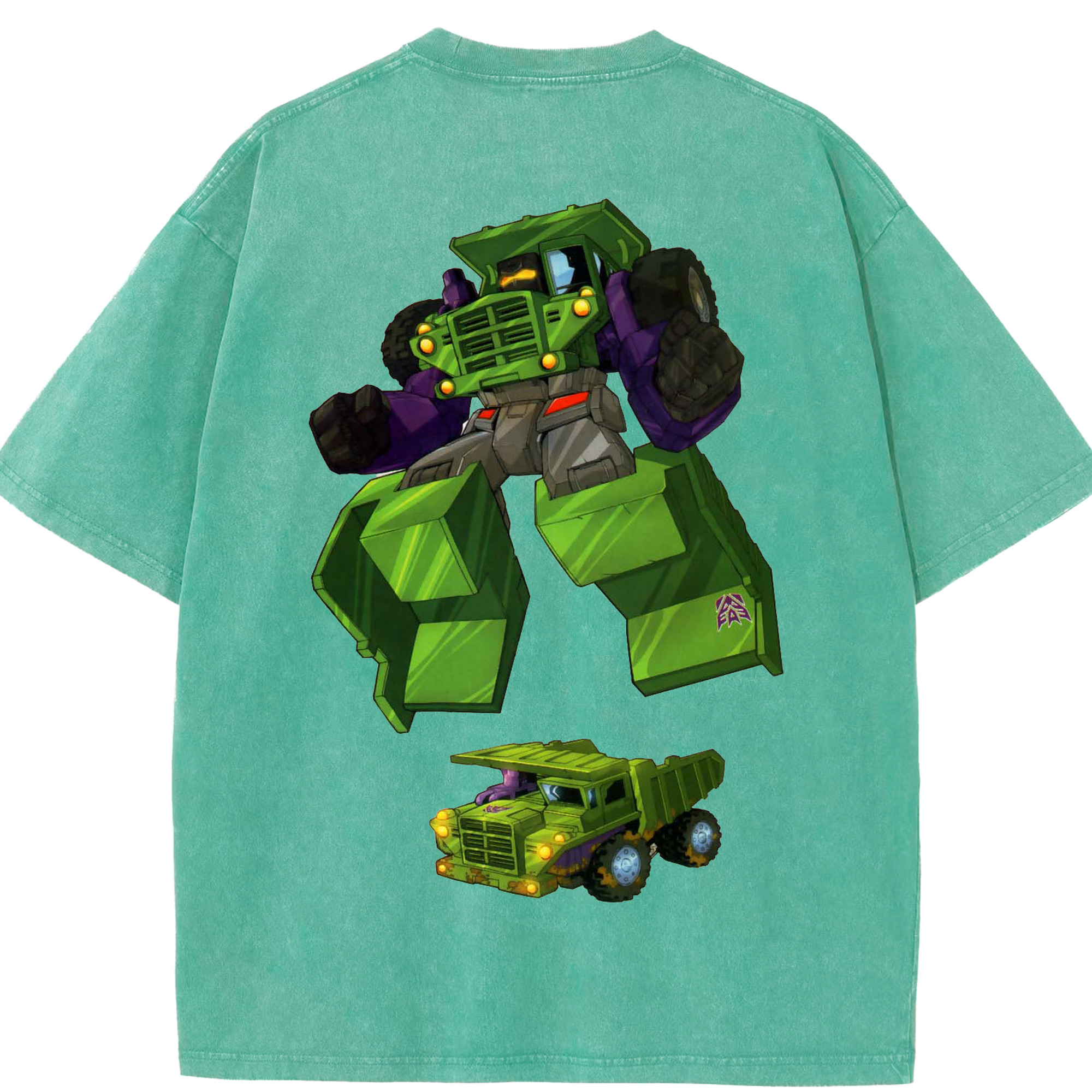 （画像用）  綿100% ヴィンテージ風 半袖Tシャツ（背面プリント）